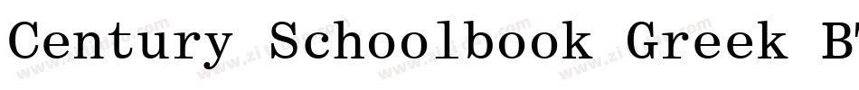 Century Schoolbook Greek BT字体转换